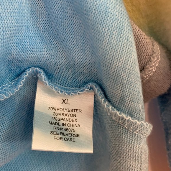 Theo & Spence Nordstrom Tie Dye Top Crew Neck Thumbhole Sweatshirt Size XL - Picture 3 of 9